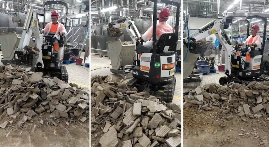 First Bobcat Electric Mini-Excavator in Spain for Rent